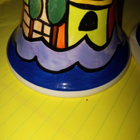 2 BEAUTIFUL NICOLE ENGBLOM CERAMIC SHABBAT CANDLE HOLDERS - Picture 13 of 13